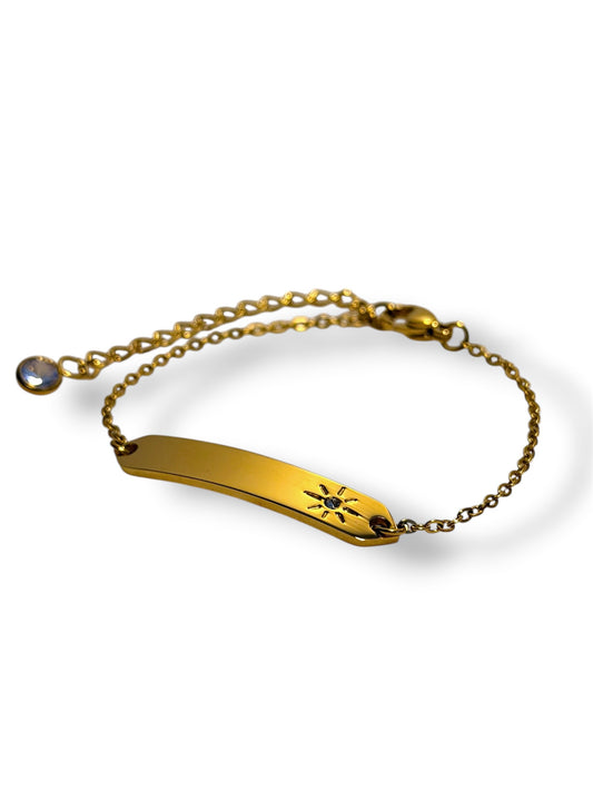 Brillante Name Plate Bracelet