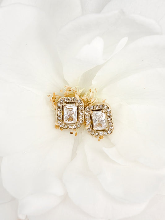 Rectangle Stud Earrings