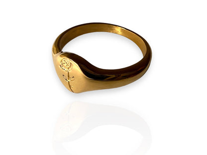 Rose Signet Ring