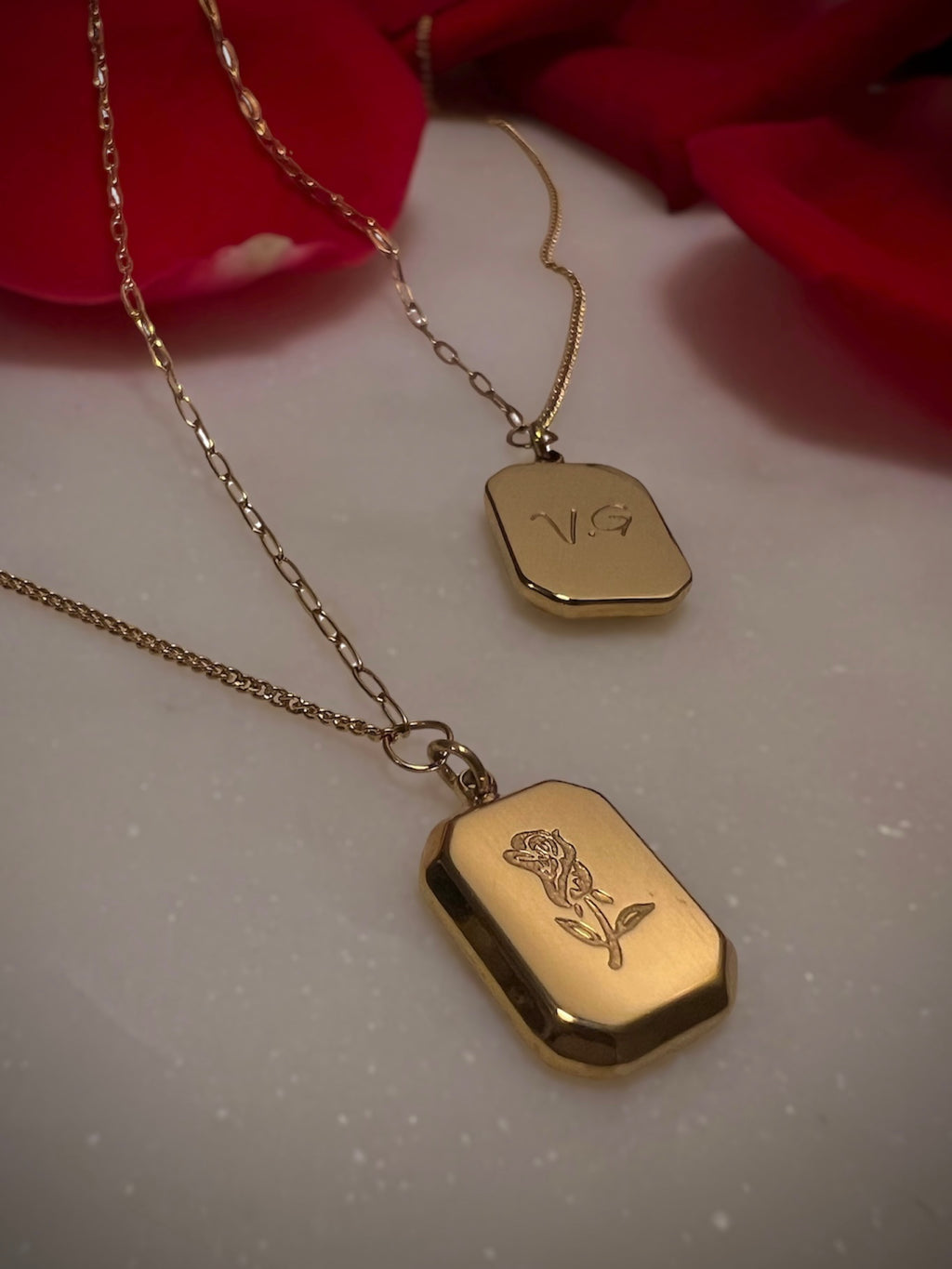 Custom Rose Pendant
