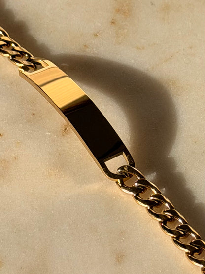 Cuban Name Płatę Bracelet