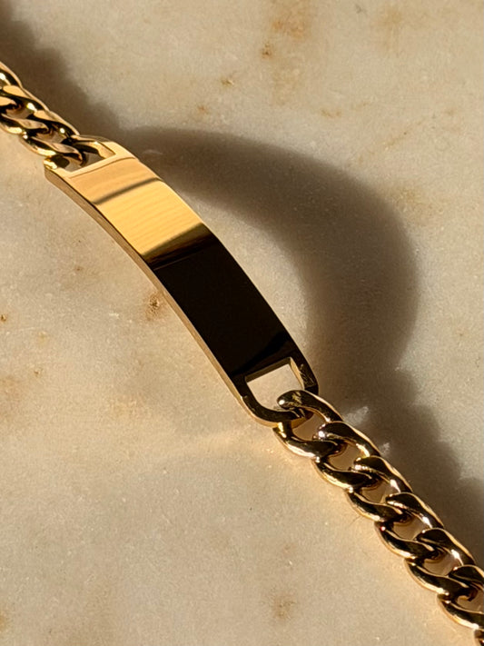 Cuban Name Płatę Bracelet