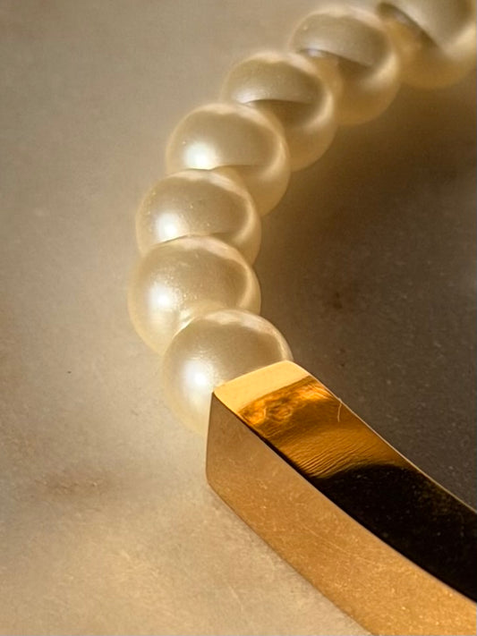 Pearlette Name Plate Bracelet