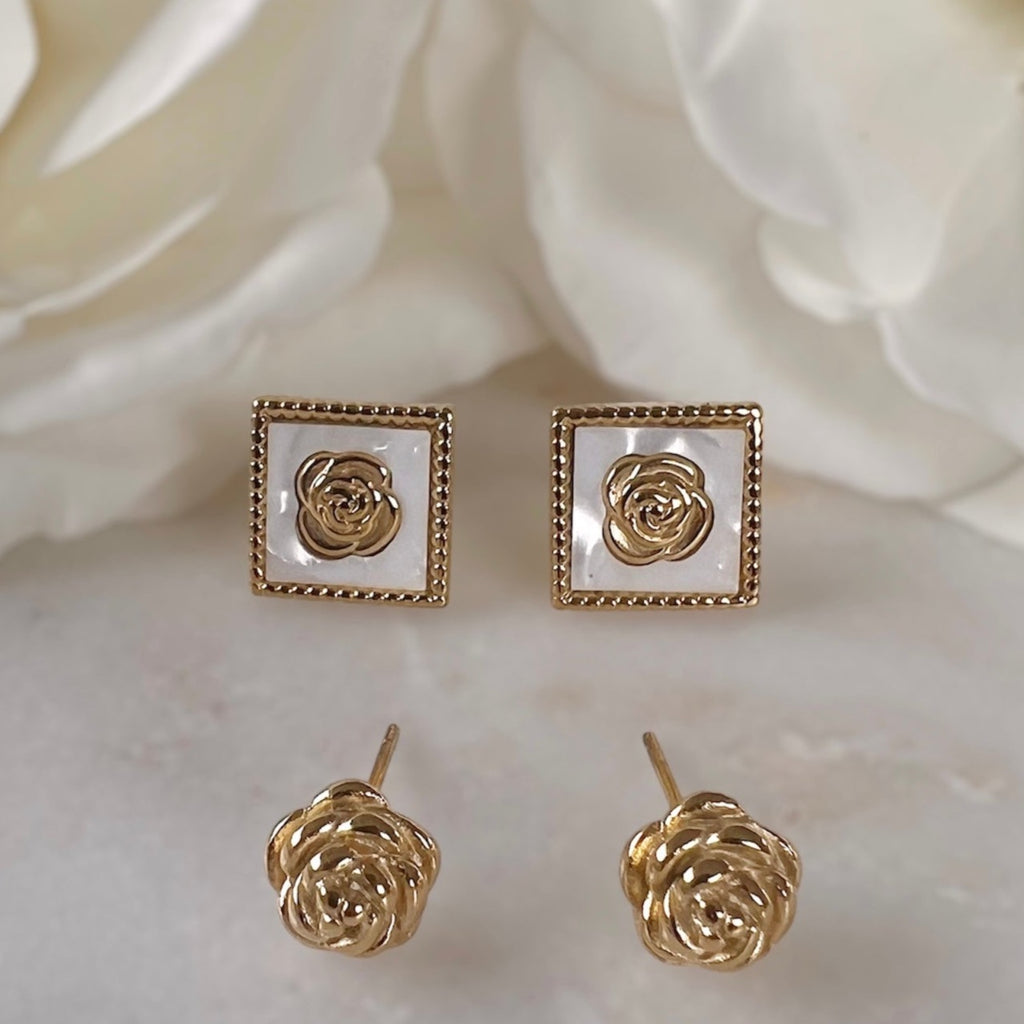 Rose Earring Set