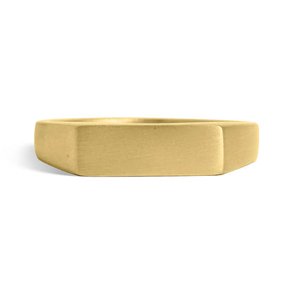 Matte Bar Signet Ring