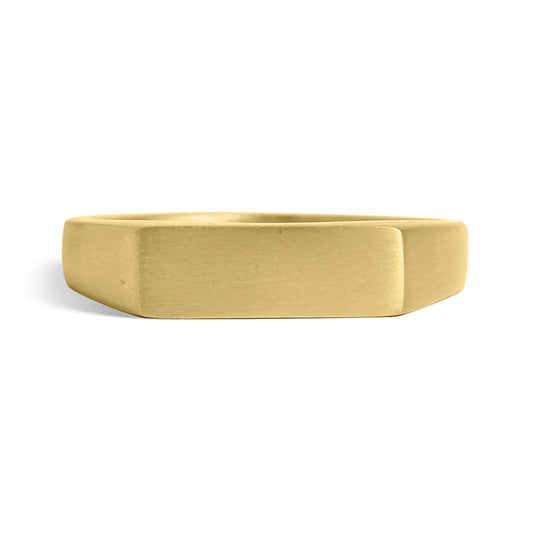 Matte Bar Signet Ring