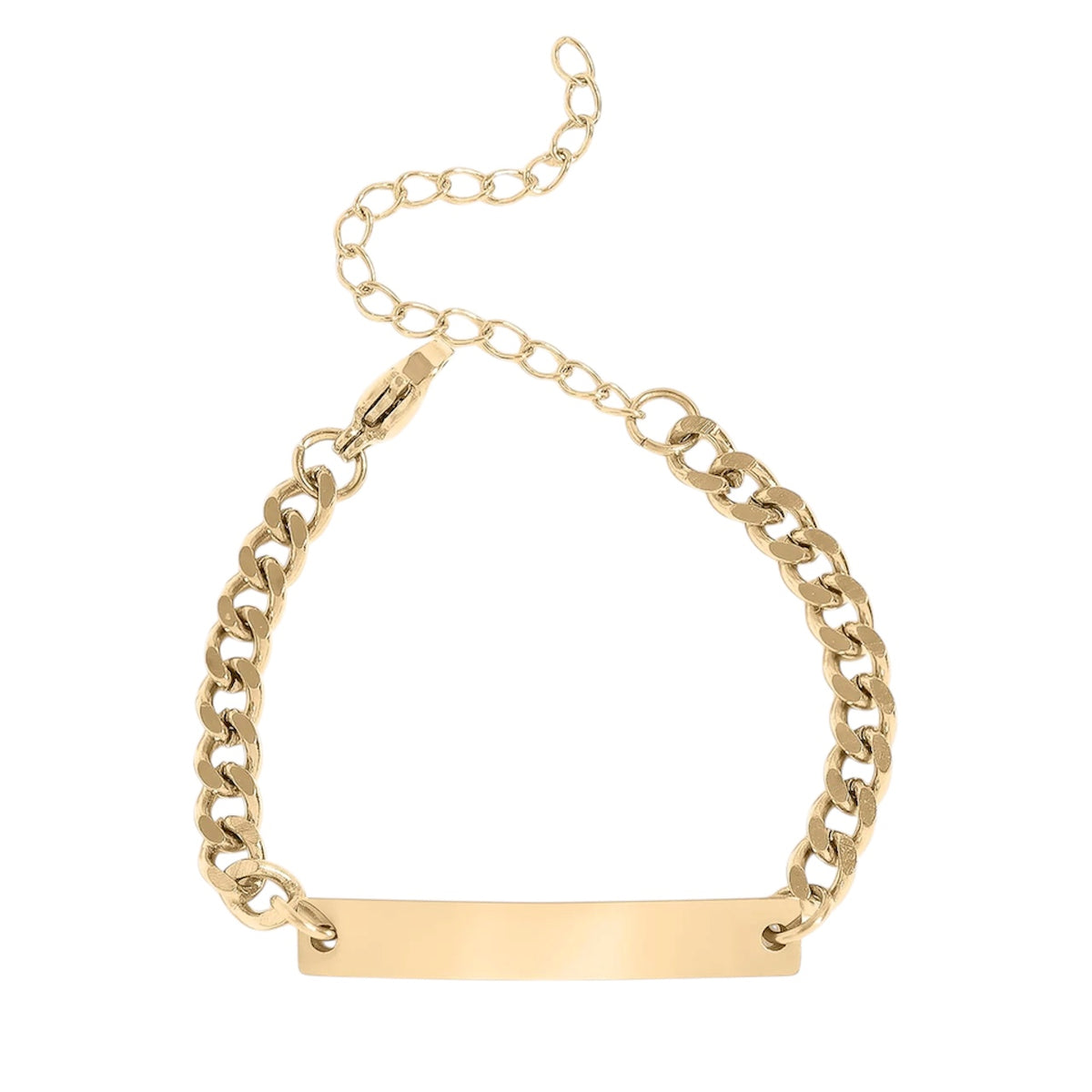 Mini Cuban Name Plate Bracelet