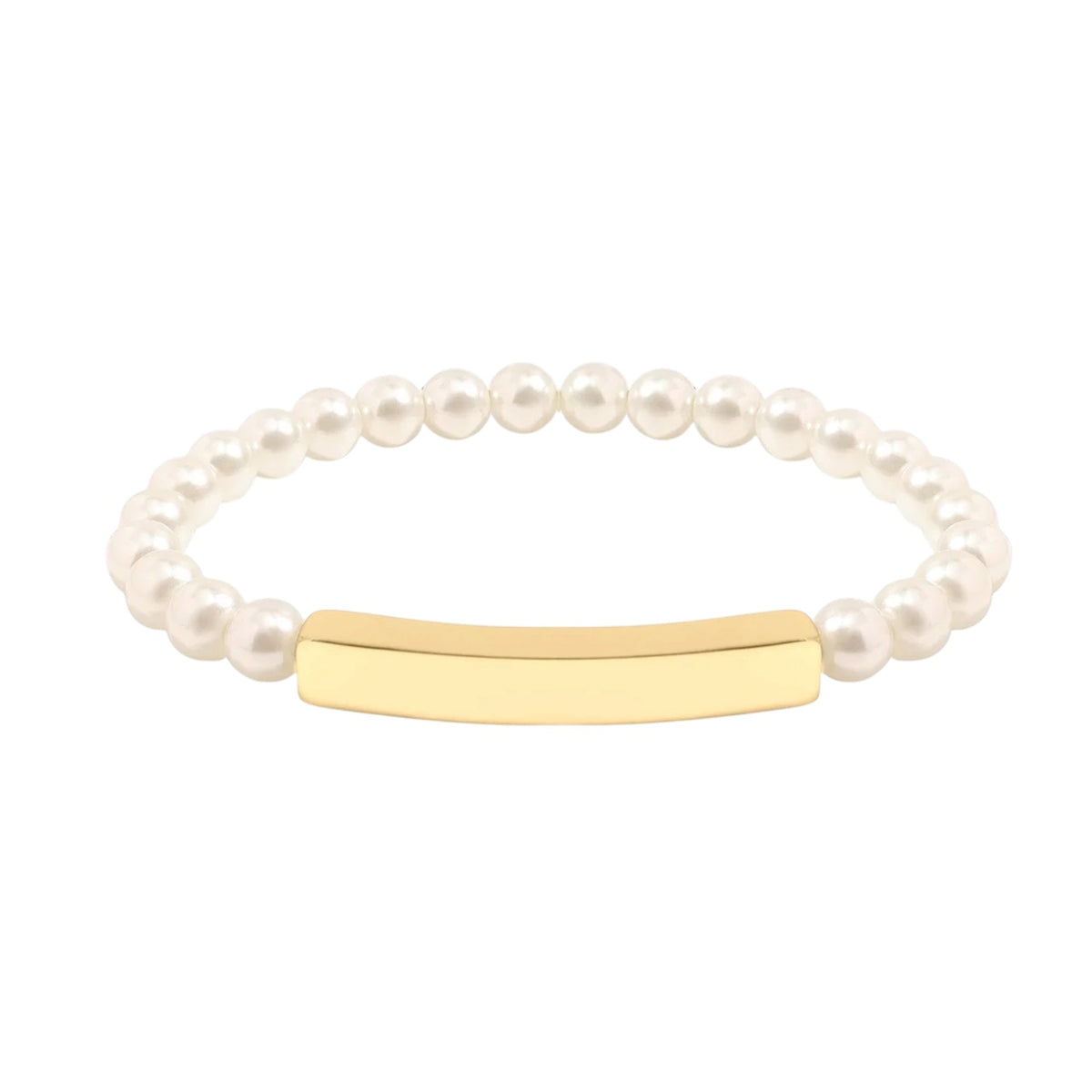 Pearlette Name Plate Bracelet