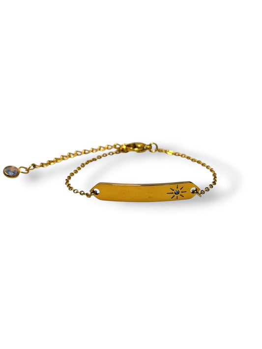 Brillante Name Plate Bracelet