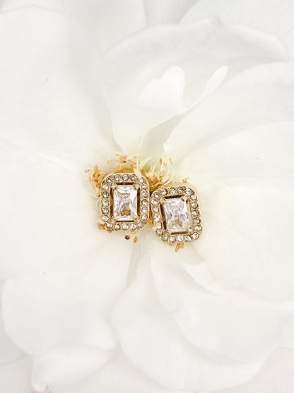 Rectangle Stud Earrings