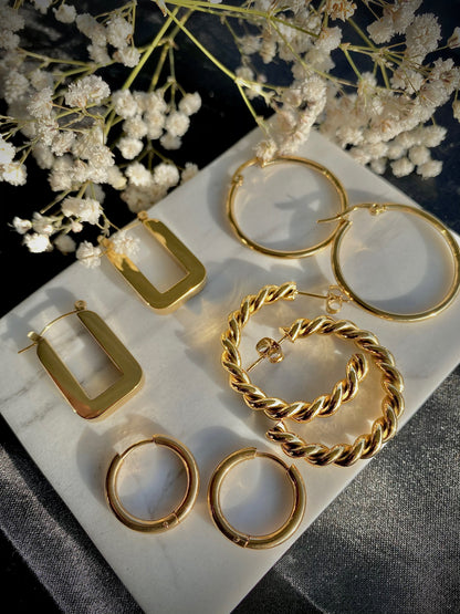 Subtle rectangle hoops